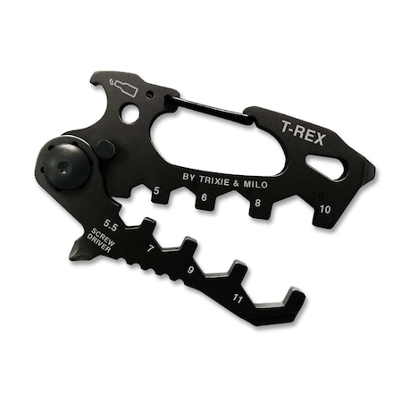 Trixie & Milo Trixie & Milo T-Rex Carabiner Multi-Tool 1 pc TOOL-TREX